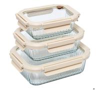 3 boîtes de conservation Clipeat+ rectangulaires 1/3 7/6 4L transparent - 5five