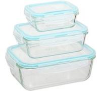 Lot de 3 Boîtes de Conservation "Clipeat" 23cm Transparent