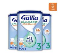 3 Boîtes De Lait En Poudre Galliagest Premium Croissance (3x900g) - Gallia De 12 À 18 Mois Multicolore