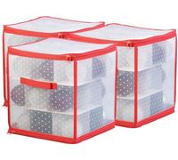 3 boîtes de rangement pour 27 boules de Noël Ø 10 cm [infactory]