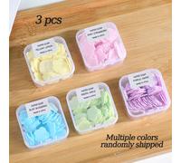 3 boîtes de tablettes de savon portables jetables mini pour le lavage des mains en extérieur. Papier savon en boîte pour le voyage. Fournitures de voyage pour hommes et femmes. Expédition aléatoire de