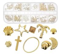 3 Boîtes Décoration D’ongles en Alliage Boîte 12 Cases | Surface Brillante et Colorée, Adhérence Multi-surfaces, Retrait sans Traces, pour Miroirs, Coques, Présents