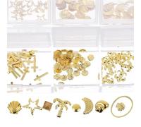 3 Boîtes Décoration D’ongles en Alliage, Boîte Séparée 12 Cases | Aspect Coloré et Brillant, Thèmes Variés, pour Salon, Artistes, DIY, Miroirs et Coques