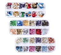3 Boîtes Feuille D'ongle Nail Art Décorative en Foil
