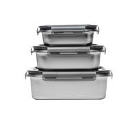 3 boites rectangulaires inox