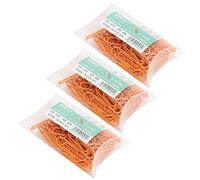 3 boîtes Trombone, Orange Petit Portable en Forme de Broche Mignonne Documents Sac en Papier Clips d'étanchéité pour Fournitures de Bureau école