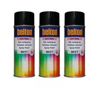 3 Bombes De Peinture Belton Spectral Ral9017 Noir Signalisation 400ml