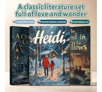 3-Book Classic Children’s Literature Collection: The Wind in the Willows, Heidi and A Christmas Carol | Friendship, Family, Adventure and Holiday Stories in English
