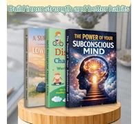 3-Book Mindset, Resilience and Self-Discipline Set for Adults and Kids: Subconscious Mind, Emotional Recovery, Healthy Habits, Focus and Personal Growth Workbooks in English