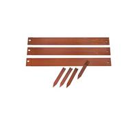 Bordure de jardin en acier galvanisé - Effet rouillé