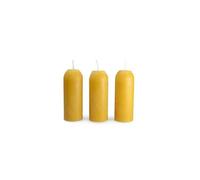 3 Bougies cire d'abeille véritable pour original lantern 12/15 heures chacune Uco Jaune TU