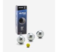 3 boules de pétanque homologuées compétition dures ALPHA
