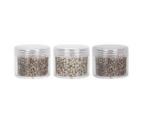 3 bouteilles de bagues de micro-lien en silicone de 3,0 mm pour extensions de cheveux, perles d’extension de cheveux en silicone nano avec doublure souple, petites bagues de