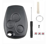 3 Boutons Coque de Clé sans Lame de Voiture Télécommande pour Renaul-t Kangoo Modus Clio Master Trafic Twingo Switch Dacia und Duster Vivaro Espace Boitier ccessoires (307-PAS de Lame de Clé)