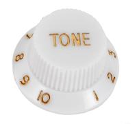 3 Boutons Guitare ST, 1 Volume + 2 Contrôle, Noir/Jaune/Blanc(A) | Pour Guitare Électrique ST, 1 Volume et 2 Tones, Plastique pour robuste, Jaune