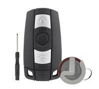 3 boutons pour clé BMW avec batterie VL2020 BMW E60 E87 BMW Série 1 3 5 6 Z4 X1 X3 X5 Série E92 E70 E71 E72 E82 E88 E89 avec porte-clés E90 Pour batterie Panasonic VLL. 2020