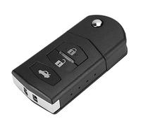 3 Boutons pour Télécommande de Voiture Pliable pour Porte-clés à Rabat pour 2 3 5 6 Rx8, Coque de clé de Voiture Pliante de Remplacement Fob