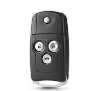 3 Boutons télécommande Pliant clé de Voiture Coque Housse boîtier Accessoires de Remplacement adaptés pour Honda Acura Civic Accord Jazz CRV HRV