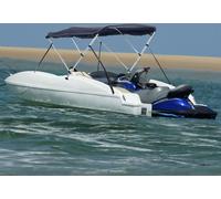 3-Bow Bimini-Top avec panneaux latéraux 183x(170-182)x137 cm