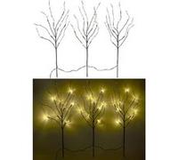 Lunartec Branches décoratives lumineuses 3 branches 24 LED