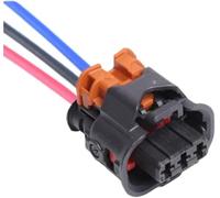 3 broches Femelle Moteur Bobine d'Allumage Câbles Électriques Connecteurs Câblage Fiche,Kit de connecteurs Auto Compatible avec Peugeot 13801763 F872100 13820323,Connecteur de câblage automobile à 3