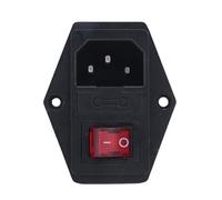 3 broches IEC320 C14 interrupteur fusible & prise d'alimentation 10A 250V module d'