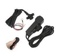 3 Broches Treuil Télécommande Prise Femelle Badlands Treuil Télécommande en Plastique 12 V Télécommande Treuil Portable avec Câble de 9 Pieds électrique Manuel étanche pour Atv Utv