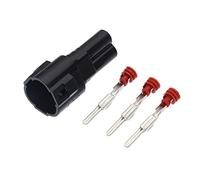 3 Broches Way 2.2 Connecteur Automobile imperméable Femelle mâle scellé Compatible with Yamaha Compatible with Kawasaki Compatible with Suzuki 6187-3231 6180-3241 (Color : Black Male Set)