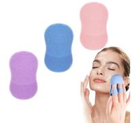 3 Brosses à laver le visage en silicone douce: Nettoyage manuel et massage, parfaites pour l'exfoliation, les points noirs et l'acné