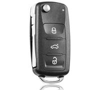 3-Buttons Remote Control Car Fob Key Case Replacement for Many Volkswagen Models Passat Golf Transporter, Skoda Octavia Fabia Superb and Seat Ibiza Leon Ibiza