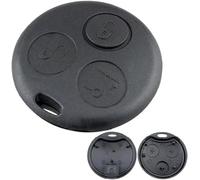 3 Buttons Smart 450 Car Remote Key Case For Smart Fortwo 450 Replacement Key Casing,Smart Roadster Cabrio Remote Key Case Replacement (Without Blade)