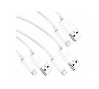 : 3 câbles Lightning vesr USB - Certifiés MFi - Blanc - 50 cm