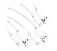 3 câbles Lightning vesr USB - Certifiés MFi - Blanc - 50 cm Callstel