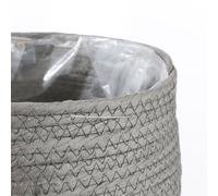 3 Cache-Pots En Papier Gris H24 Gris