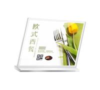 3. Cadre de bureau en acrylique transparent avec mécanisme coulissant à changement rapide pour expositions et avis scolaires. Panneau d'affichage de table