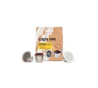 3 capsules de café réutilisables Caps me compatibles avec Nespresso Gris G