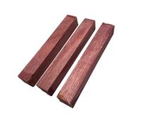 3 Carrelets Bois Amarante Bloc 140x20x20mm, Bois Massif Pour Stylos, Artisanat, Sculpture Et Tournage Sur Bois