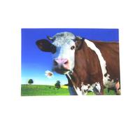 3 Carte d'affichage Vache avec fleur carte postale carte animé hologramme Carte Animaux Vache Animaux de la ferme