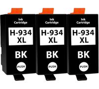 3 Cartouches d'encre avec Puce Compatible avec HP 934 934XL Noir pour HP OfficeJet 6200 6230 6235 6239 6800 6812 6815 6820 6822 6825 6830 6835