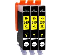 3 Cartouches d'encre avec Puce Compatible avec HP 935 935XL Jaune pour HP OfficeJet 6200 6230 6235 6239 6800 6812 6815 6820 6822 6825 6830 6835