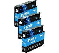 3 Cartouches d'encre compatibles avec HP 933 933XL, Cartouche Cyan pour HP OfficeJet 6100 6600 6700 7110 7510 7600 7610 7612