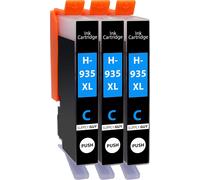 3 Cartouches d'encre compatibles avec HP 935 935XL, Cartouche Cyan pour HP OfficeJet 6200 6230 6235 6239 6800 6812 6815 6820 6822 6825 6830 6835