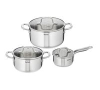3 Casseroles 3 Couvercles H816s6 Infinite Ø 16, 18 Et 24 Cm