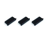 3 Cassettes d'encrage 6/4913 Noires pour tampons Trodat Printy 4913 et 4913T - Encre à base d'eau - Empreinte nette - Idéale pour recharger les tampons encreurs