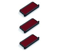 3 Cassettes d'encrage 6/4914 Rouges pour tampons Trodat Printy 4914 - Encre à base d'eau - Empreinte nette - Idéale pour recharger les tampons encreurs