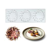 3 Cavity Twig Wreath Silicone Mold, Rustic Branch Lace Fondant Mould, Chocolate Candy Cake Decorating Tool for Baking, Sugarcraft, Pastry, Epoxy Resin Art