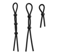 3 Ceintures De Sport De Yoga en Silicone Souple Noir Classique à Haute RéSistance, Cadeaux pour Couples, ExpéRience De Transpiration Intense - D20