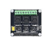 3-Channel Relay HAT for Raspberry Pi, GPIO Relay Expansion Board, Supports 5A 250V AC / 30V DC Load, Opto-Isolated, Onboard LEDs, Compatible with Raspberry Pi 5/4/3/Zero for Home Automation