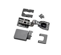 3. Charnière dissimulée en acier laminé à froid, mécanisme de fermeture douce, tampon hydraulique pour meubles de cuisine silencieux, matériel de charnière d'armoire