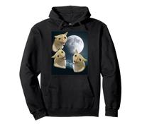 3 chats hurlent à la lune Sweat à Capuche